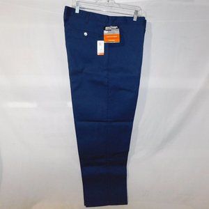 Dakota Men's 38 X 30 Blue Stretch Twill Flat Front Work Pants - NEW